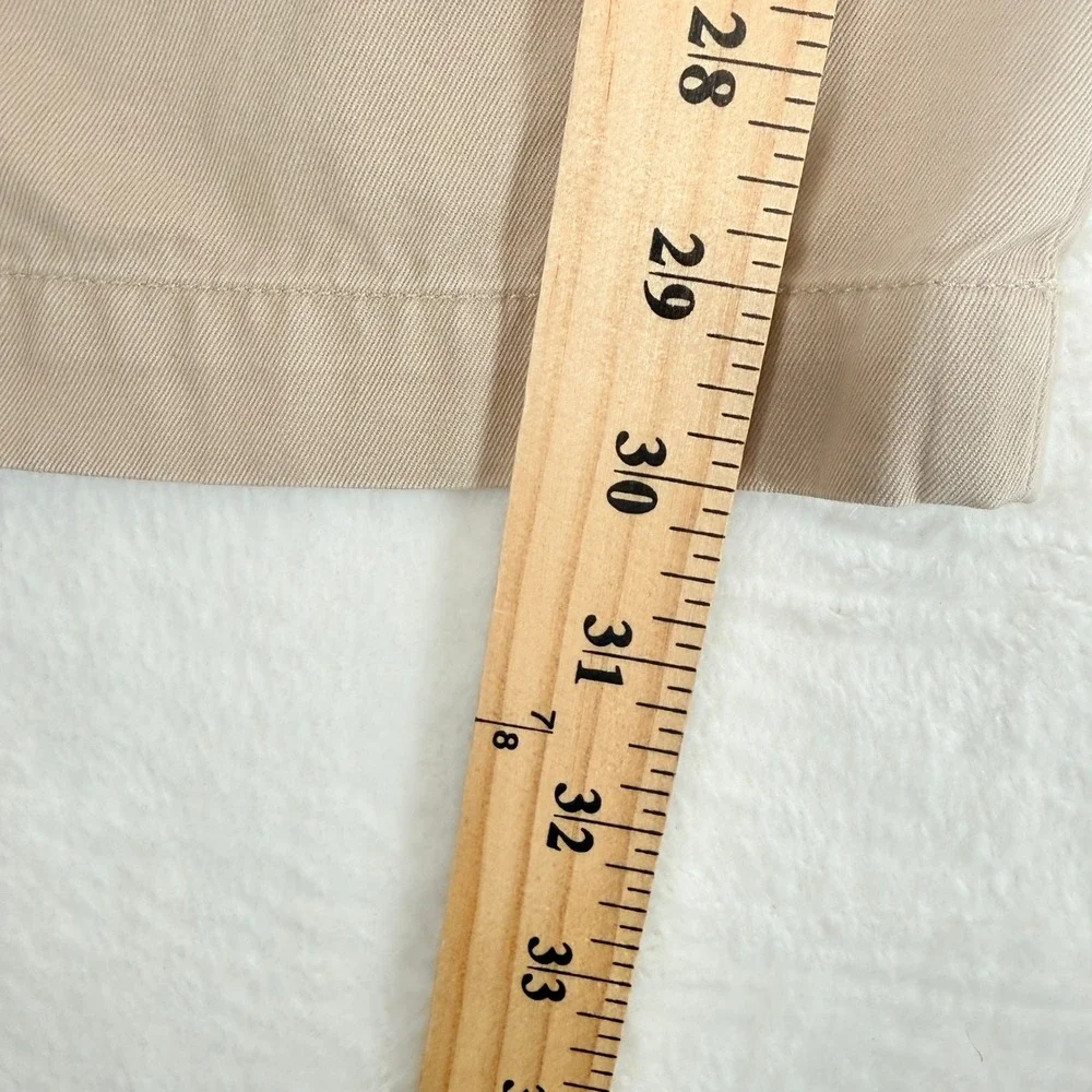 Banana Republic Gavin Straight‎ Fit Chinos Khaki Mens 34x32 100% Cotton Pants